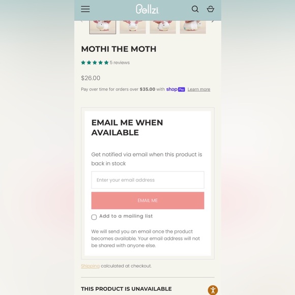 Bellzi Mothi the moth - Picture 4 of 11